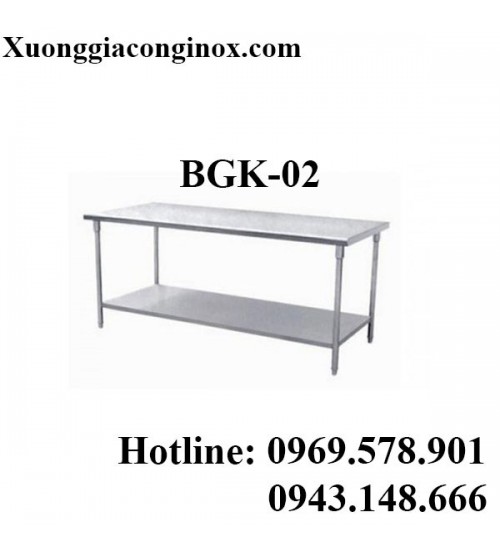 Bàn inox giá dưới BGK-02
