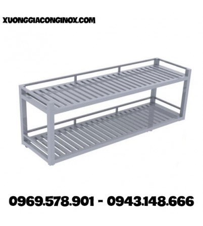 Giá Inox treo tường 2 tầng GI-01