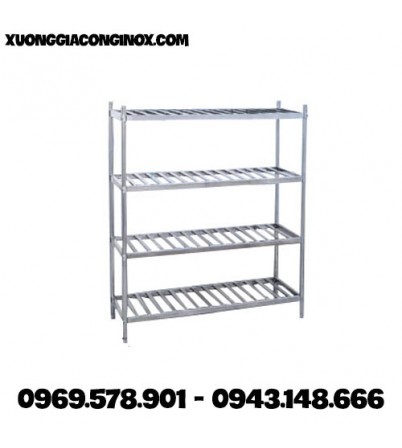 Kệ Inox 4 tầng giá nan KI-02