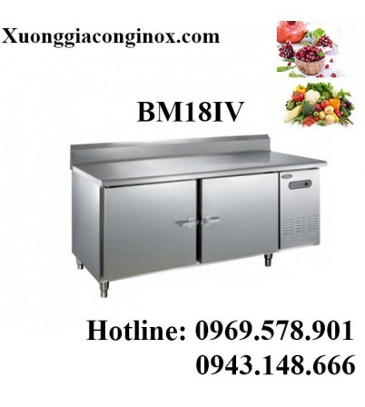 Bàn mát inox 2 cánh có vách chắn 1,8m BM18IV