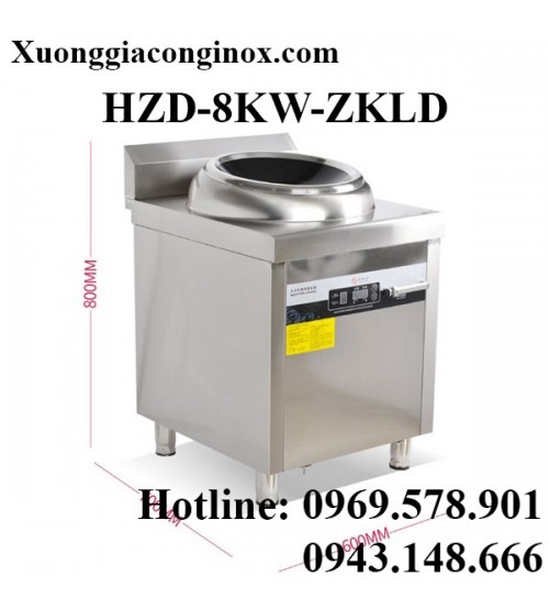 Bếp từ công nghiệp lớn mặt lõm có hẹn giờ 8-12-15KW HZD-8KW-ZKLD