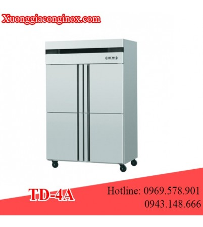 Tủ đông inox 4 cánh 1 chế độ TD-4A